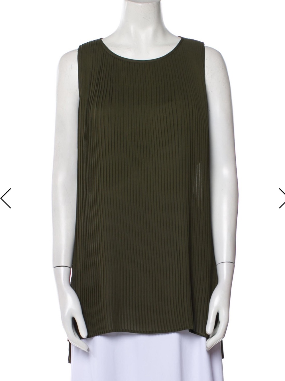 Max Mara Scoop Neck Sleeveless Top